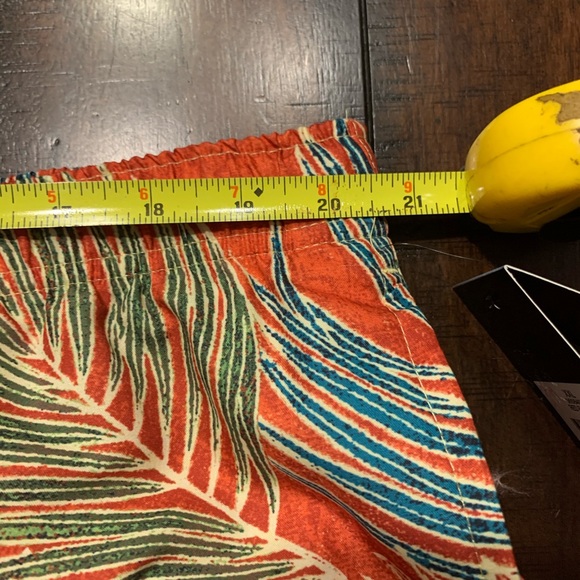 Ocean and Coast Swim Trunk Orange Palms Print XXL - Picture 5 of 7